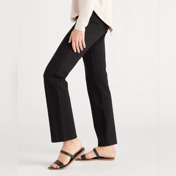NEW Quince Ultra-Stretch Ponte Straight Leg Pant Black Sz XL - Picture 5 of 10